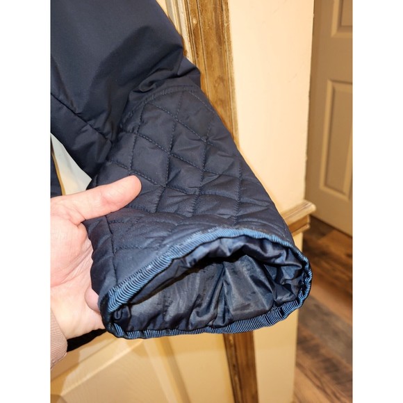 Lands End Navy Misses Quilted Jacket Size M(10-12) - Picture 5 of 7